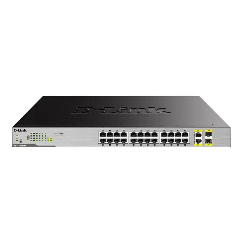 24-Port Desktop Gigabit PoE+2GE Combo (DGS-1026MP)_1